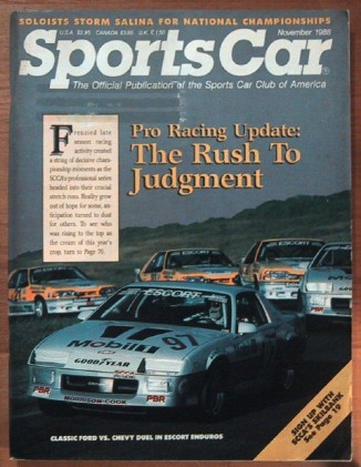 SPORTS CAR 1988 NOV - RACING UPDATES, SALINA